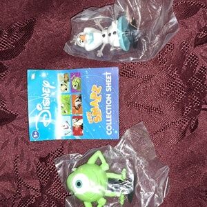 Disney Chibi Snapz Mike Wazowski Monsters Inc & Olaf Frozen